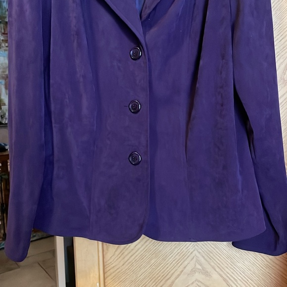 Vintage Briggs New York purple blazer jacket size 6 - Picture 3 of 6